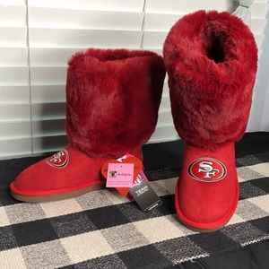 NWT SF 49ers Boots Sz 8-9